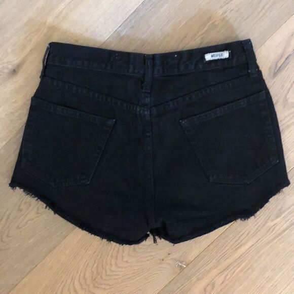 Brandy Melville Black Distressed Jean Shorts, Women’s 38 - Picture 2 of 3